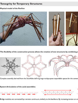 Tensegrity for Temporary Structures